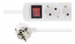 DELTACO power outlet GT-124 (White)