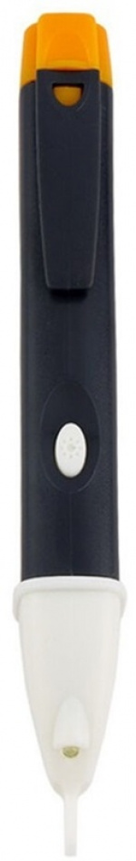 Test pen for voltage, with LED indicator and flashlight