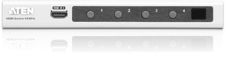 ATEN VS481B, HDMI-switch, 4 ingångar - 1 utgång, UHD/4K, silver