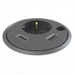 Kondator Powerdot - El, 2×USB-laddare, genomföringshål
