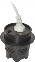 Powerdot Satellit PD12 - satellit, 1x CEE 7/4, RJ45, USB, svart Powerdot Satellit PD12 - satellit, 1x CEE 7/4, RJ45, USB, svart