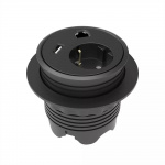 Powerdot Satellit PD12 - satellit, 1x CEE 7/4, RJ45, USB, svart Powerdot Satellit PD12 - satellit, 1x CEE 7/4, RJ45, USB, svart