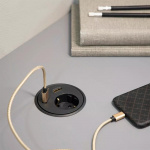 Powerdot Satellit PD13 - satellit, 1x CEE 7/4, HDMI, USB, svart Powerdot Satellit PD13 - satellit, 1x CEE 7/4, HDMI, USB, svart