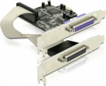 DeLOCK PCI-Express x1 kort, Parallell, 2xDB25ho