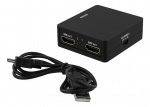 DELTACO HDMI splitter, 1x HDMI in, 2x HDMI out, 6,75 Gbit/s, black