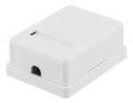 DELTACO Unshielded network socket, Surface UTP 1xRJ45, Cat6, white
