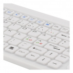 DELTACO rubberized keyboard with touchpad, IP68, 105 keys, white DELTACO rubberized keyboard with touchpad, IP68, 105 keys, white
