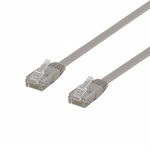 DELTACO U/UTP Cat6 patch cable, flat, 7m, 250MHz, gray
