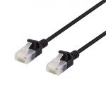 DELTACO U/UTP Cat6a patch cable, slim, 3,5mm diameter, 5m, black DELTACO U/UTP Cat6a patch cable, slim, 3,5mm diameter, 5m, black