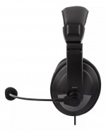DELTACO USB stereo headset, 40mm drivers, 32 ohm, 20Hz-20kHz, black DELTACO USB stereo headset, 40mm drivers, 32 ohm, 20Hz-20kHz, black