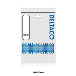 DELTACO USB-302D USB-A to Micro USB, left-tilted, 2m, black