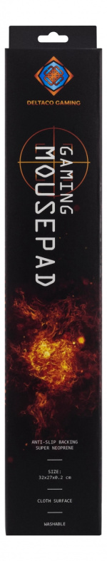 DELTACO GAMING Mousepad, neoprene fabric, 2mm thin, black DELTACO GAMING Mousepad, neoprene fabric, 2mm thin, black