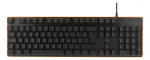 DELTACO GAMING keyboard with membrane switch, Nordic layout, orange lighting