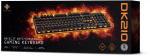 DELTACO GAMING keyboard with membrane switch, Nordic layout, orange lighting