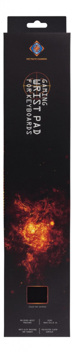 DELTACO GAMING Wristpad Large, 18mm height, black