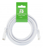 EPZI U/UTP Cat6 patch cable, CCA, 5m, 250MHz, white EPZI U/UTP Cat6 patch cable, CCA, 5m, 250MHz, white