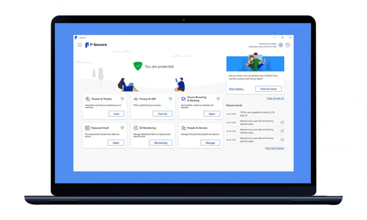 F-Secure TOTAL 1år 15 enh Full F-Secure TOTAL 1år 15 enh Full
