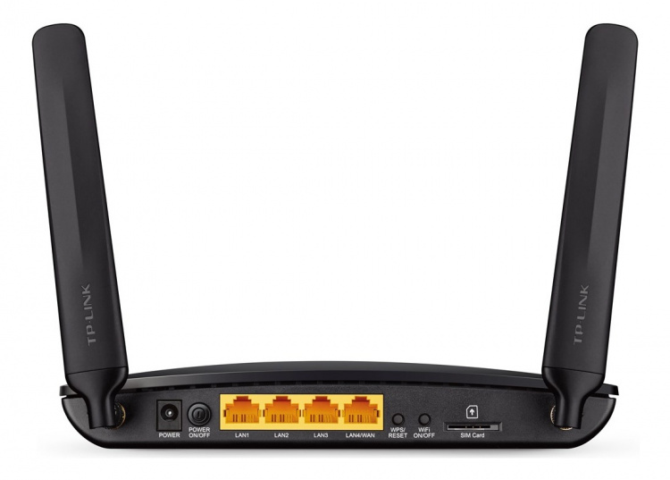 TP-Link wireless 3G/4G router, 2,4GHz, 300Mbps, 4xLAN/WAN, black