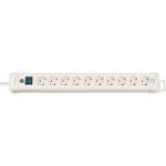 brennenstuhl Extension Socket Premium-Line 10-Way 3.00 m White - Protective Contact