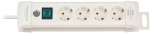 brennenstuhl Premium-Line, 4-way socket strip (socket strip with switch and 1.8m cable - 45° angle of the protective contact sockets, Made in Germany) white
