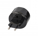 Travel Adapter USA-to-Europe with 2.5 A Fuse