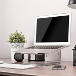 Desire2 View Laptop Stand Silver Adjustable Laptop Stand Desire2 View Laptop Stand Silver Adjustable Laptop Stand