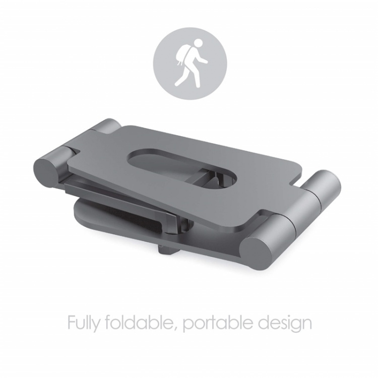 Desire2 View Desk Stand Silver Adjustable Tablets and Smartphones