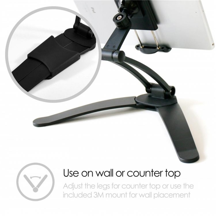 Desire2 Tablet Holder 2-in-1 Wall and Portable up to 11.0