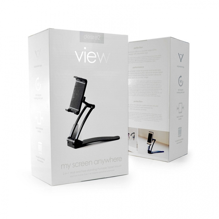 Desire2 Tablet Holder 2-in-1 Wall and Portable up to 11.0