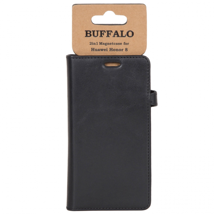 Buffalo Wallet Case Black - Huawei Honor 8