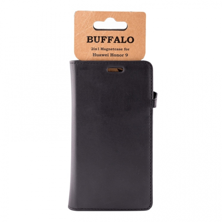 Buffalo Wallet Case Black - Huawei Honor 9 Buffalo Wallet Case Black - Huawei Honor 9