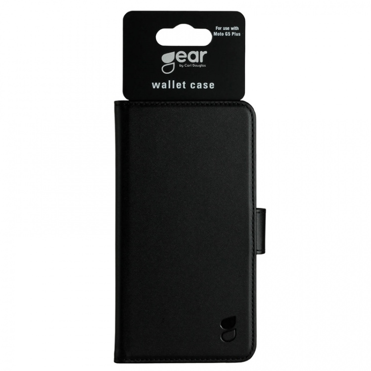 Gear Wallet Case Black - Moto G5 PLUS
