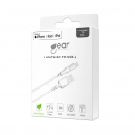 Gear Round Charging Cable Lightning to USB-A 1m White MFI
