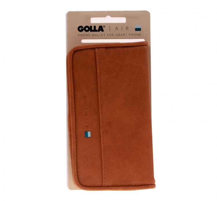 Golla hone Wallet Air for Sam sung Galaxy S5, Caramel/Dark B