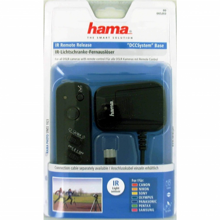 Hama stem Base IR Remote Rele ase with Photoelectric Detecto Hama stem Base IR Remote Rele ase with Photoelectric Detecto