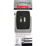 Hama AluLine Extension Cable, 3.5 mm jack, plug - socket, stereo