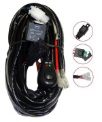 Relay cable set 40A with switch, for LED ramps and additional lights Relay cable set 40A with switch, for LED ramps and additional lights