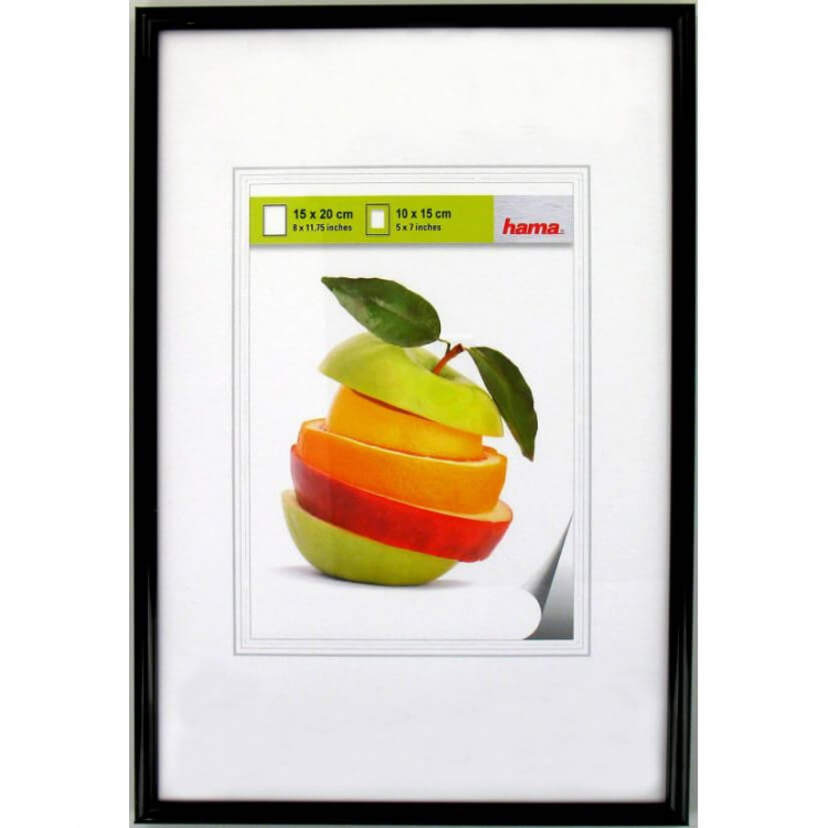 Hama Sevilla Plastic Frame, black, 15 x 20 cm