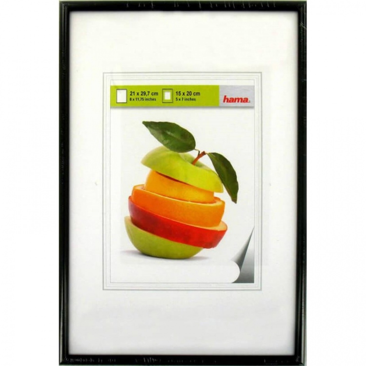 Hama Sevilla Plastic Frame, black, 21 x 29.7 cm