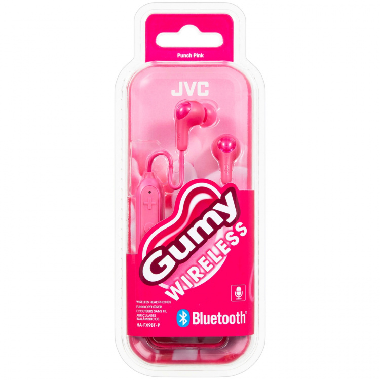 JVC Hörlur FX9BT Gumy In-Ear Trådlös Mic Rosa JVC Hörlur FX9BT Gumy In-Ear Trådlös Mic Rosa