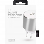 KIT PLATINUM charger 220V 2xUSB 3.4A Rosegold