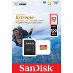 SanDisk Memory Card Microsdhc Extreme 32Gb+Adap Works With Gopro Mess 100Mb/S A1