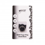 Gear Finger ring shield black with stand function