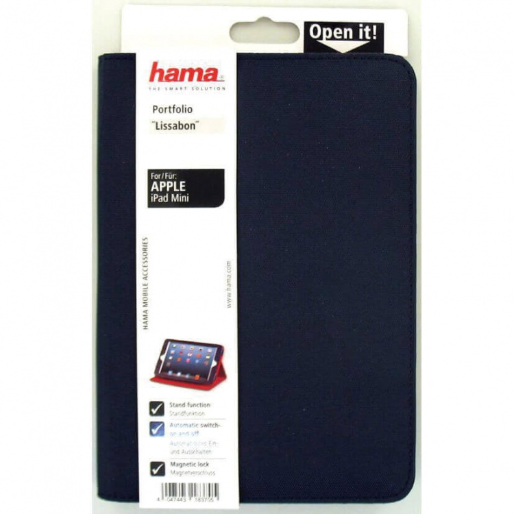 Hama bon Portfolio for Apple iPad mini, blue/red Hama bon Portfolio for Apple iPad mini, blue/red
