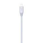 Gear Charger 12V 2xUSB 2,4A White MicroUSB Cable 1m