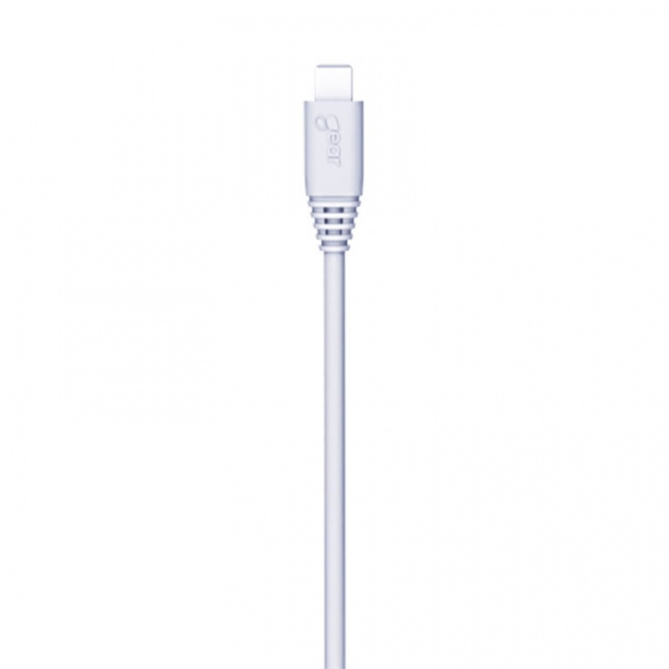 Gear Charger 12V 2xUSB 2,4A White MicroUSB Cable 1m
