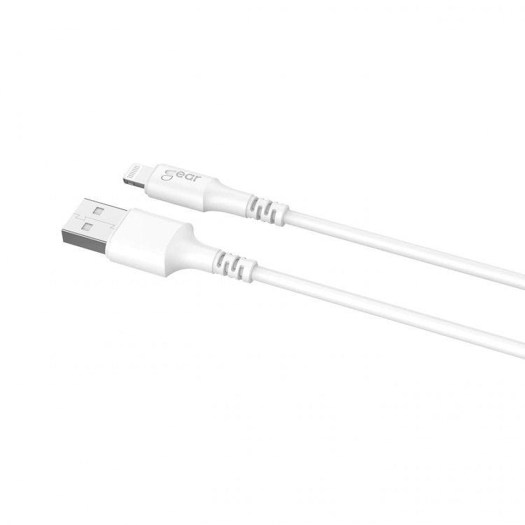 Gear Round Charging Cable Lightning to USB-A 2m White MFI
