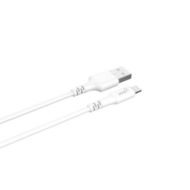 Gear Round Charging Cable Lightning to USB-A 2m White MFI