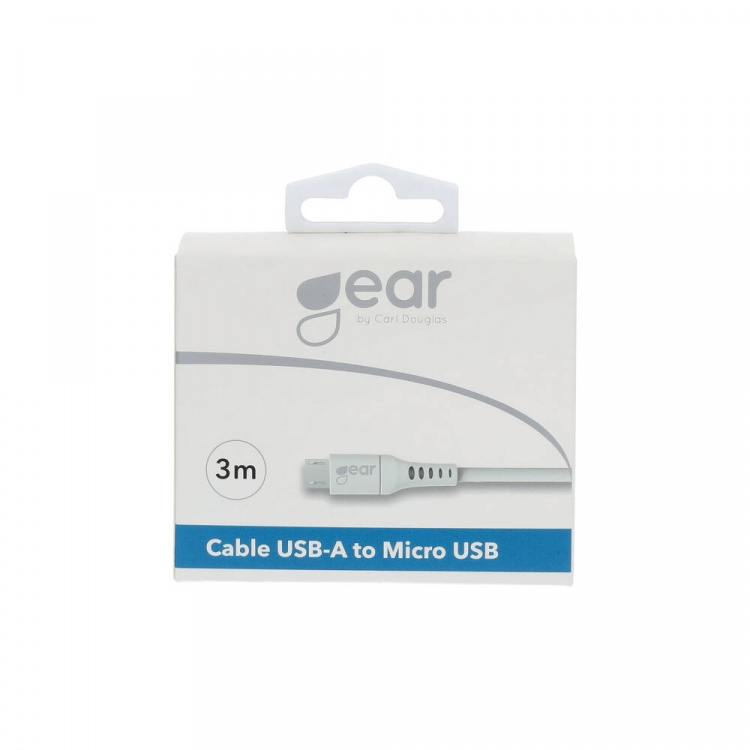 Gear Round Charging Cable Lightning to USB-A 3m White Gear Round Charging Cable Lightning to USB-A 3m White
