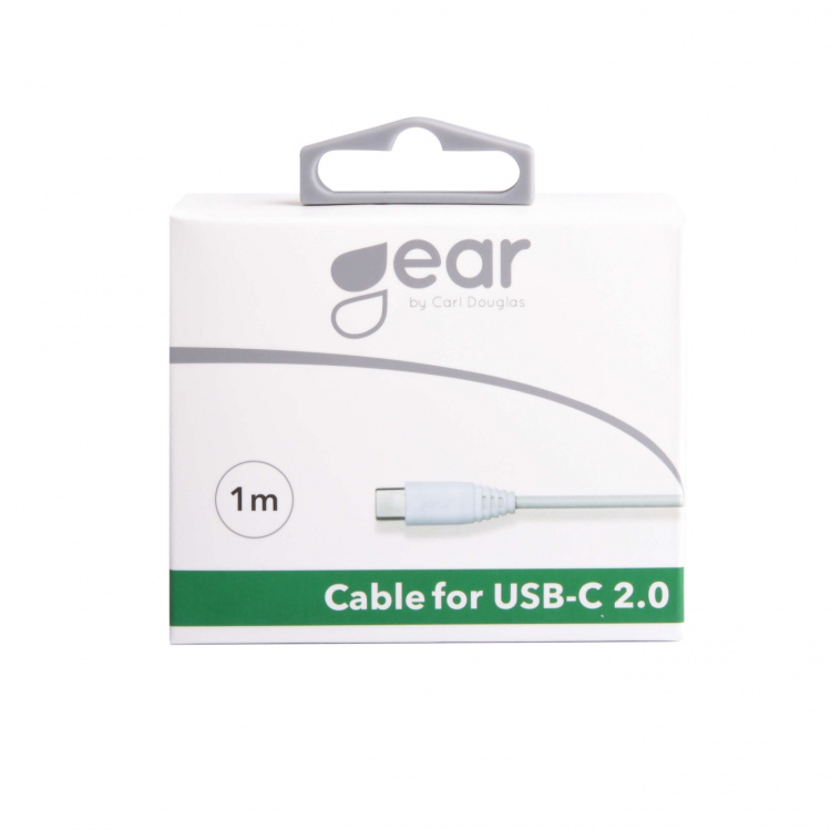 Gear Charging Cable USB-A to USB-C 2.0 1m White Round Gear Charging Cable USB-A to USB-C 2.0 1m White Round